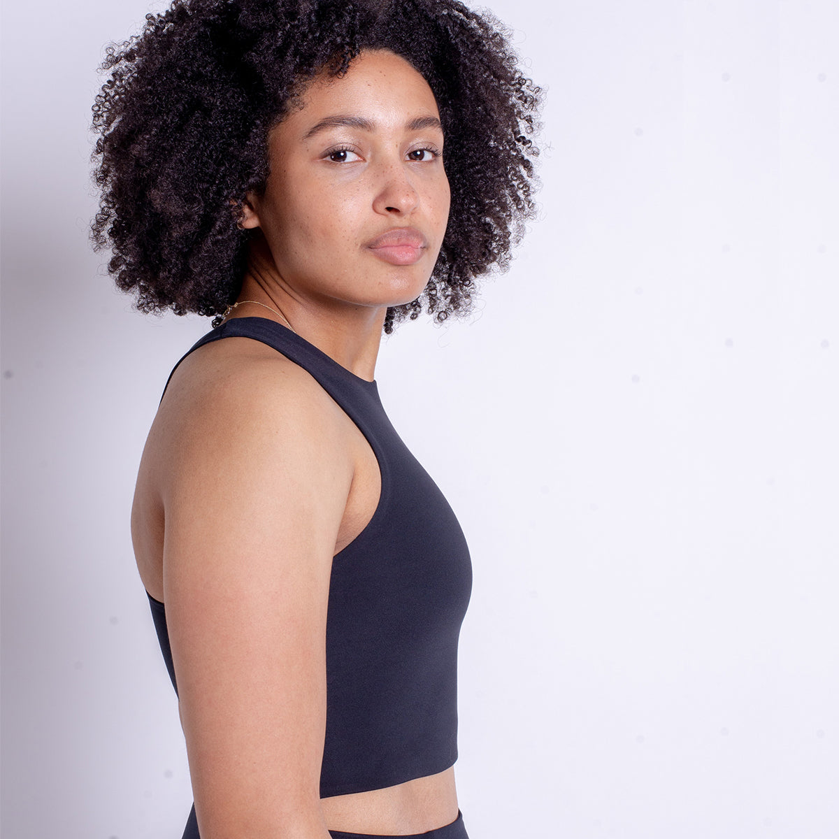 Girlfriend Collective Dylan sports BH, sort - 1017 - BLACK - Black