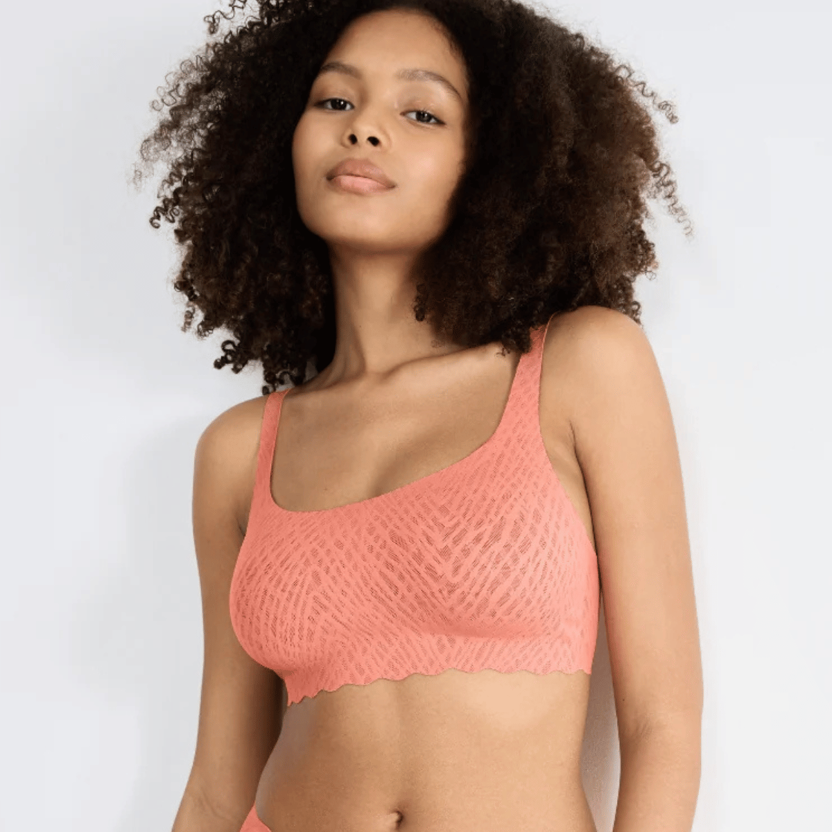 Sloggi Zero Feel Bliss BH top, orange - 10219678 - 3173 - Lovely Apricot
