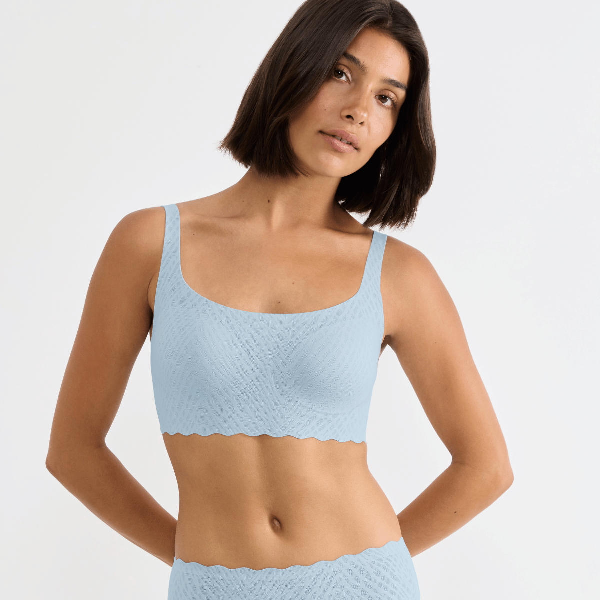 Sloggi Zero Feel Bliss top, lyseblå - 10219678 - 00KY - Light Blue