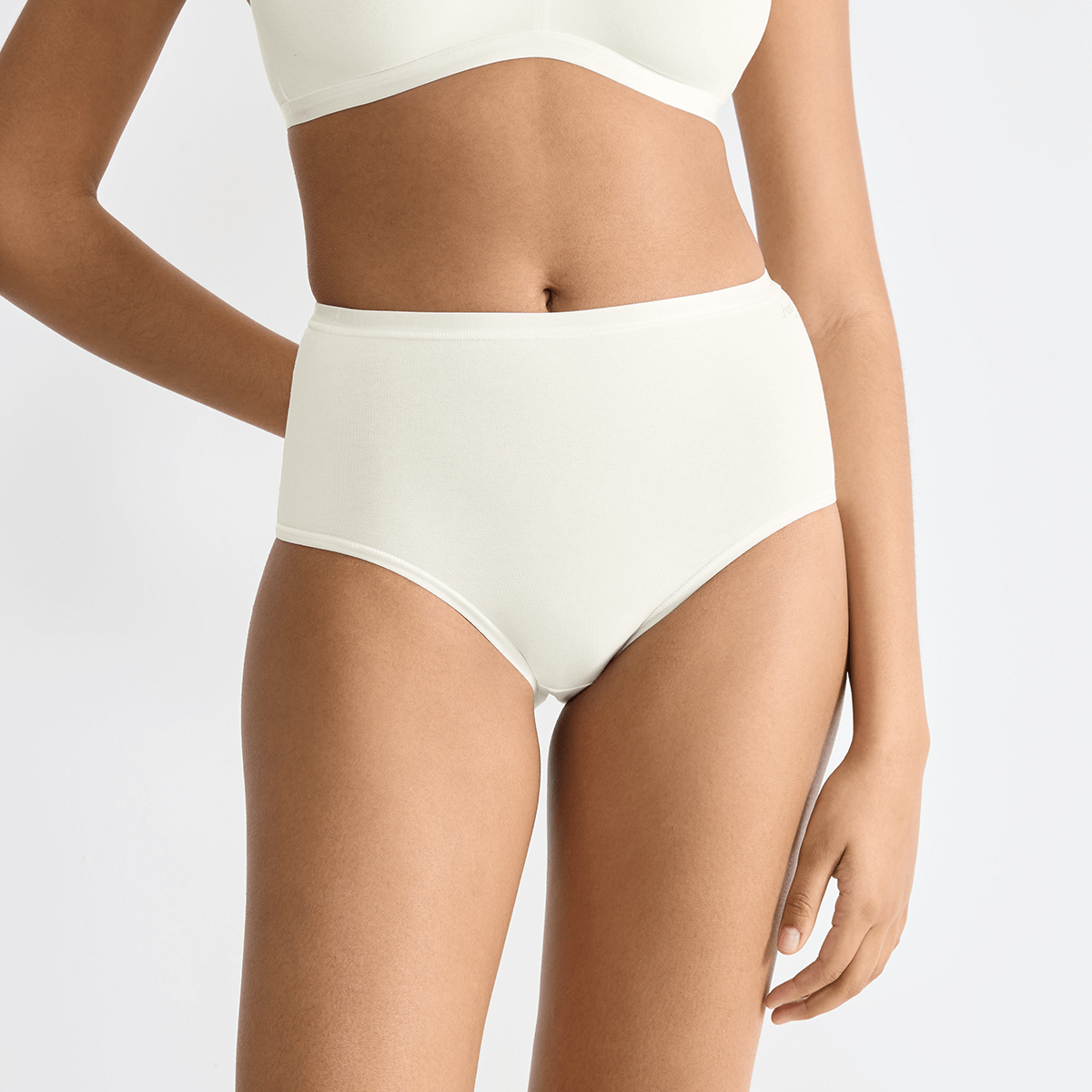 Sloggi Go Daily Cotton 3-Pack maxi trusse, hvid - 10222332 - 00GZ - Silk White