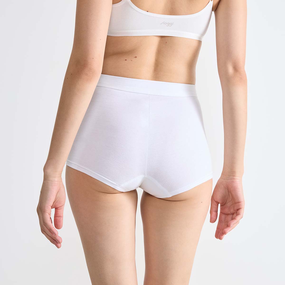 Sloggi Double Comfort Short maxi trusse, hvid - 10222782 - 0003 - Hvid