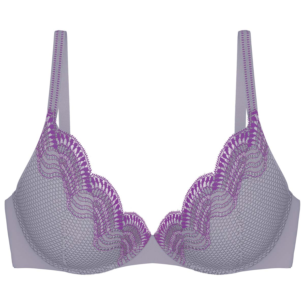 Triumph Comfort Glam WHU push-up BH, grå - 10224965 - 3557 - Grey Shadow