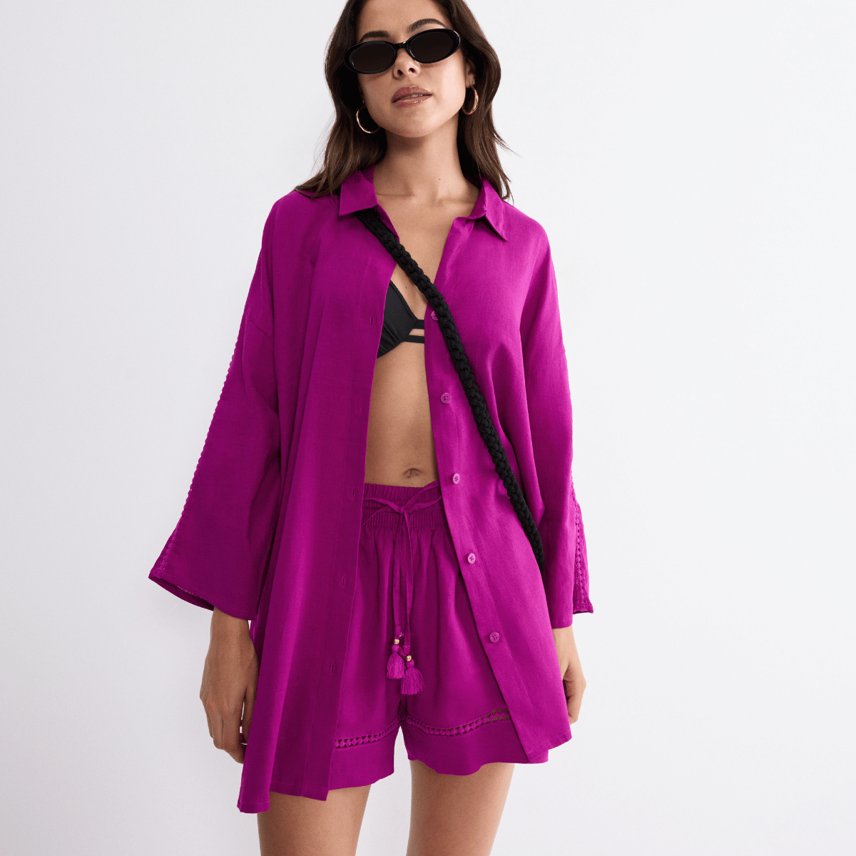 Triumph Summer Wear skjorte, pink - 10227228 - 3093 - Raspberry Juice