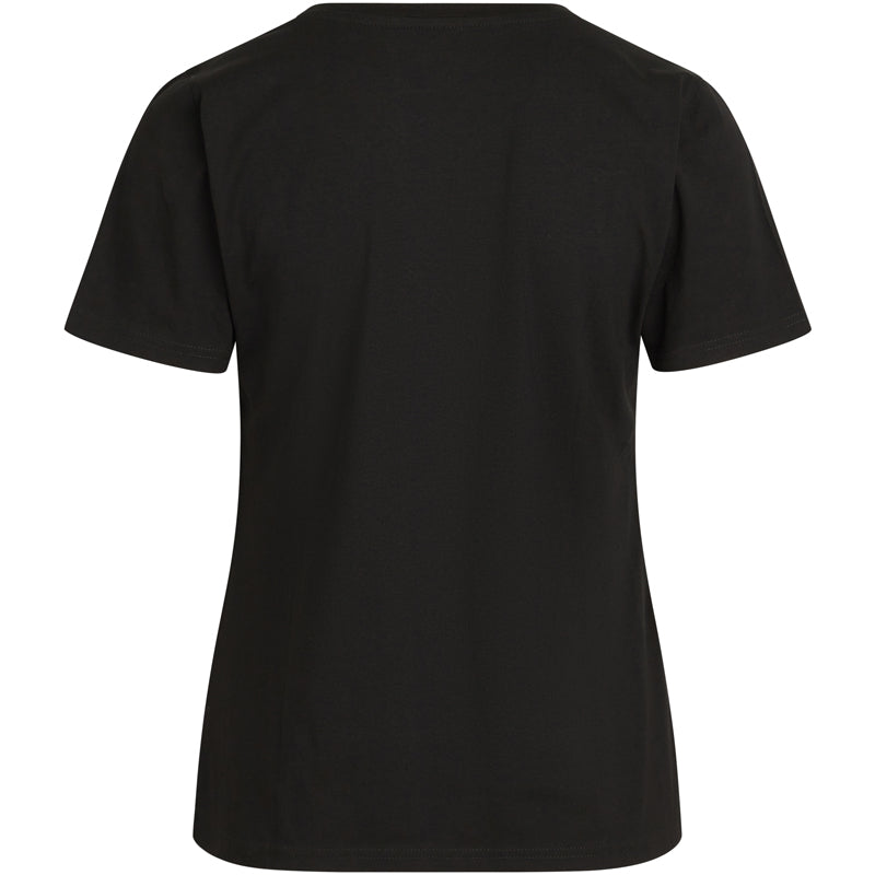 Norvig Ladies V-Neck t-shirt, sort - 1552 - SORT - Black