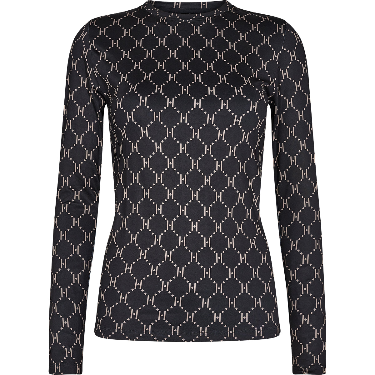 Hype The Detail Printed bluse, sort - 3-200-14 - 32 - Black
