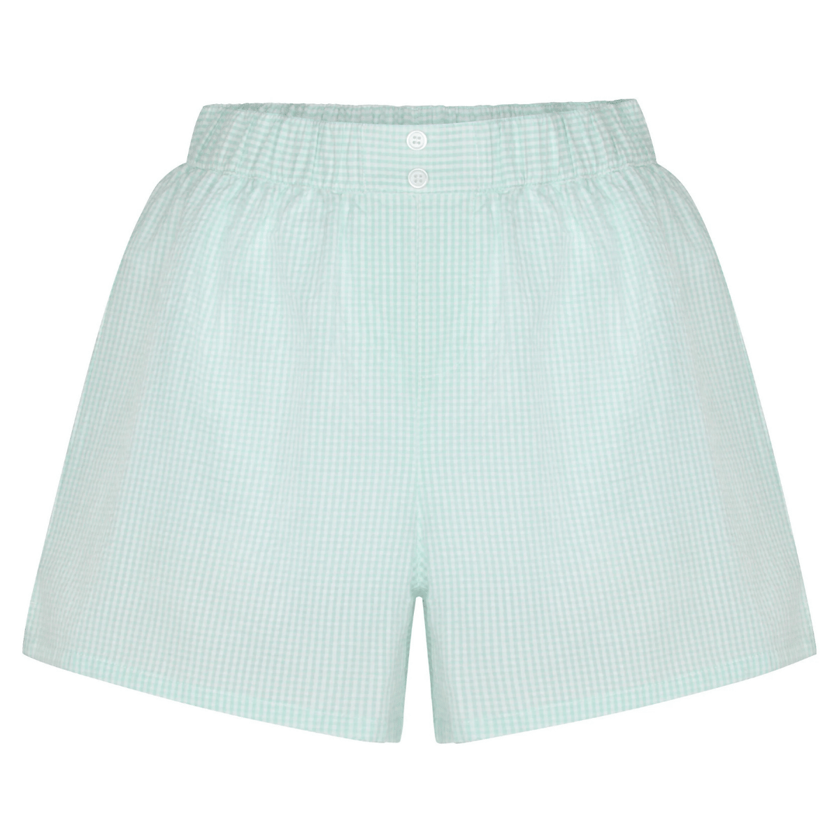 Hunkemöller natshorts, grøn - 304592 - BLUE TINT - Blue Tint