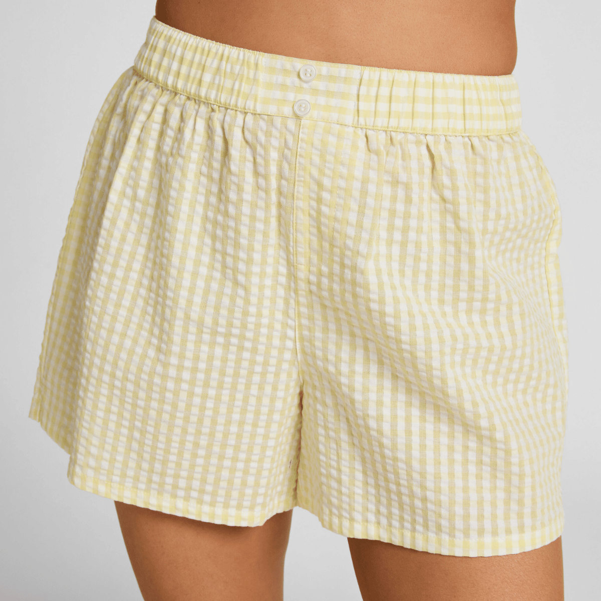 Hunkemöller natshorts, gul - 304594 - ANISE FLOWER - Anise Flower