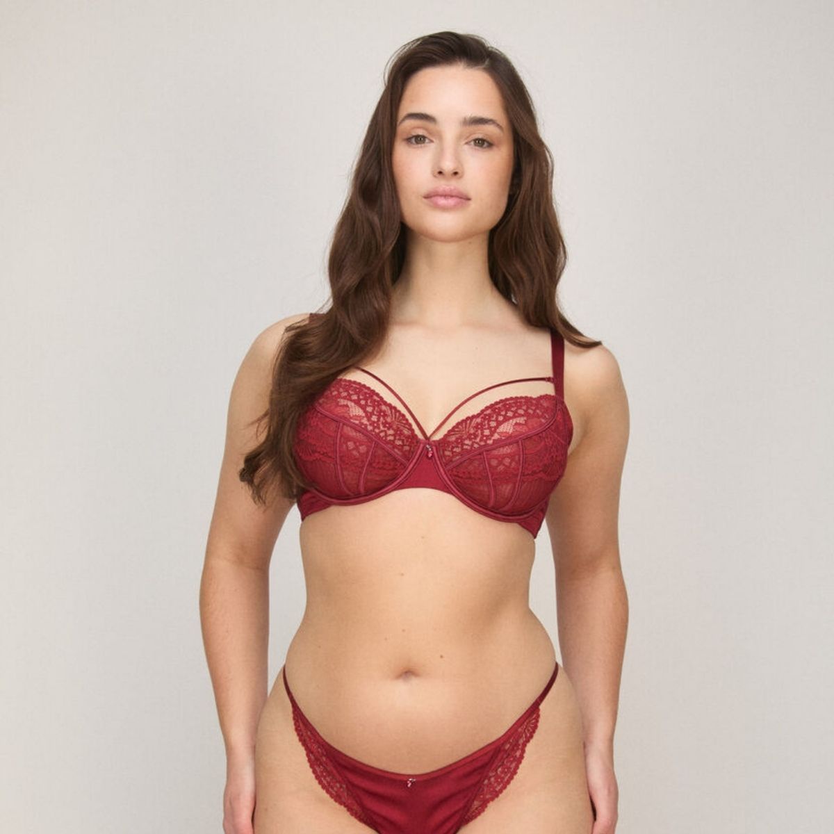 Hunkemöller Tosca BH med bøjle, rød - 306607 - red - Red