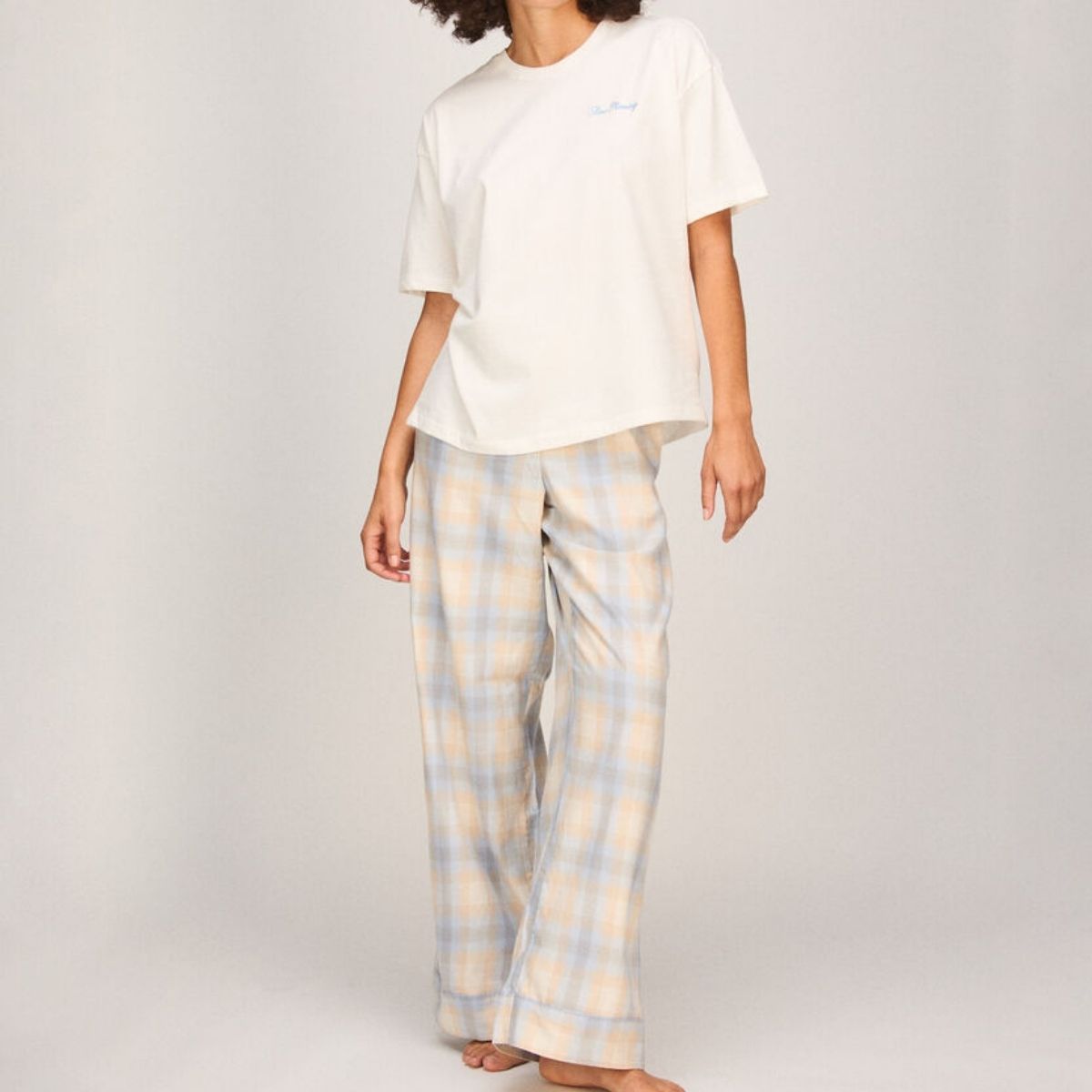 Hunkemöller pyjamas, creme - 307164 - brunnera blue - Brunnera Blue