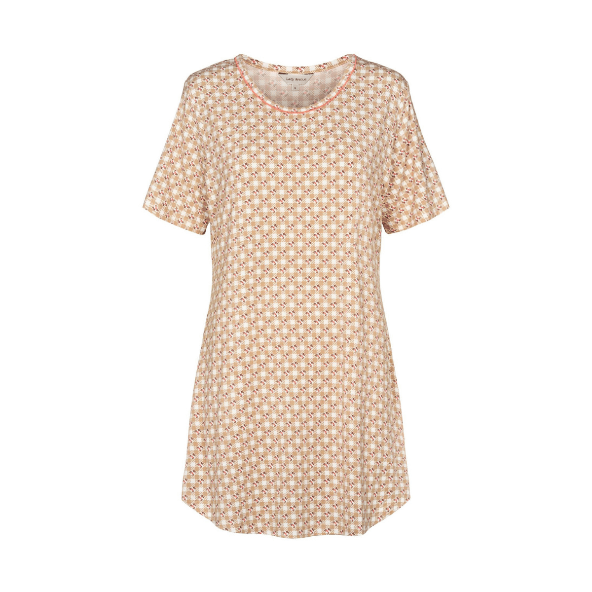 Lady Avenue Bamboo natkjole, beige - 61-502 - 679 - Desert Garden