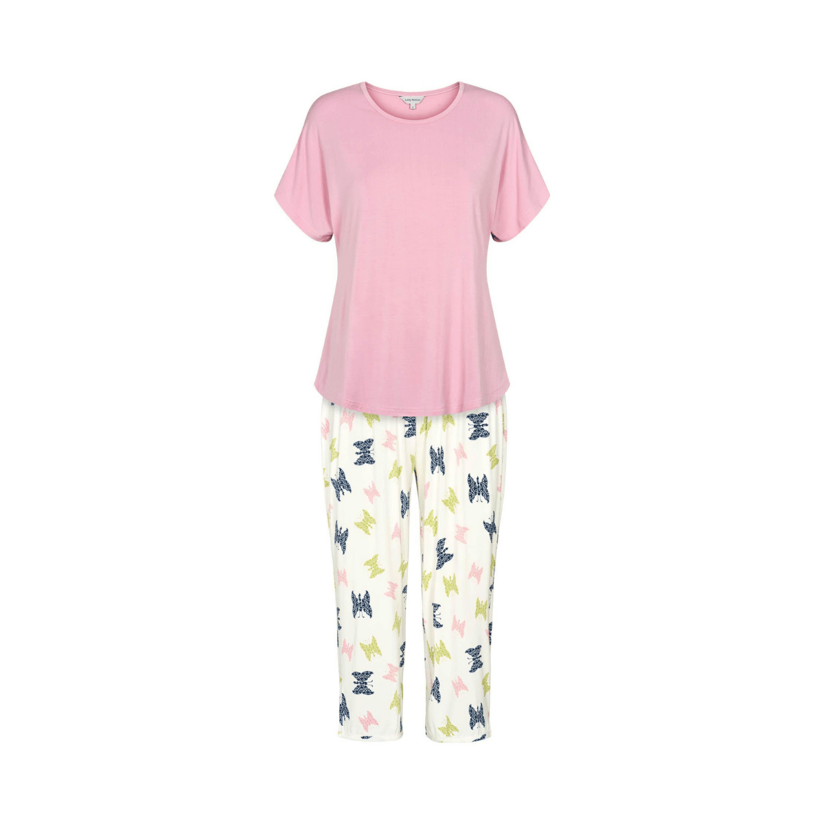 Lady Avenue Bamboo pyjamas, lyserød - 62-415 - 670 - Botanic Butterfly