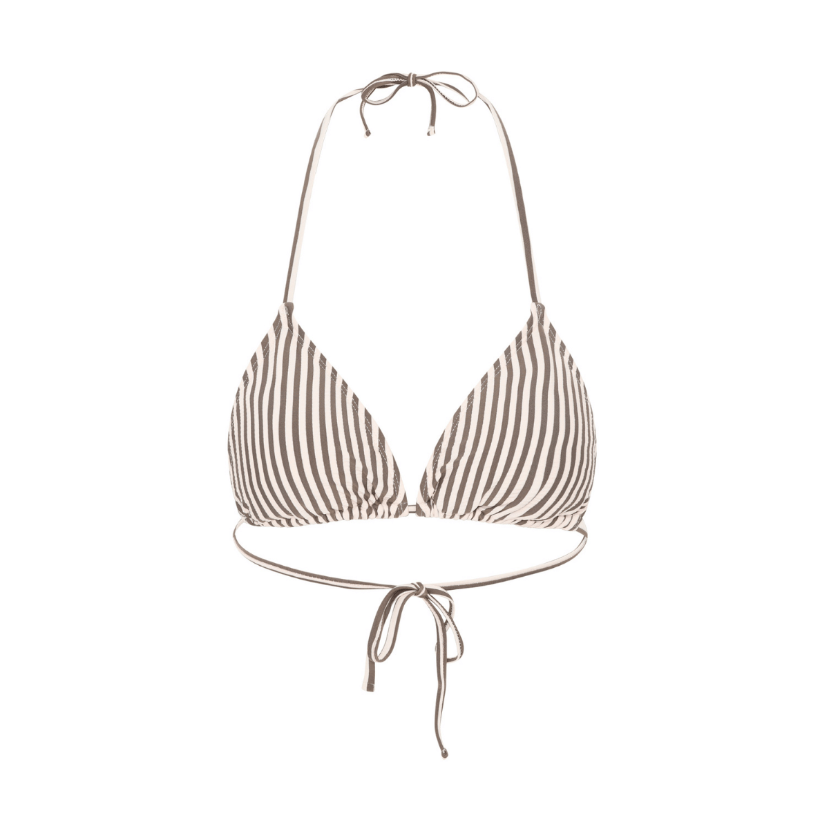 CCDK Becca bikini top uden bøjle, beige - 65085 - 8032 - Chocolate Chip Stripe