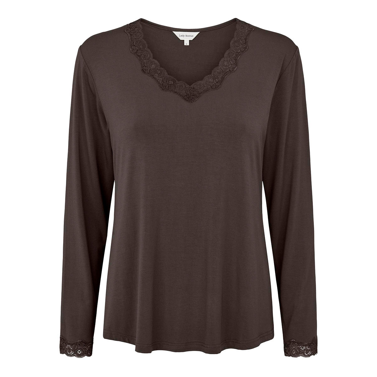 Lady Avenue Bamboo pyjamas, brun - 66734 - 2900 - Brown