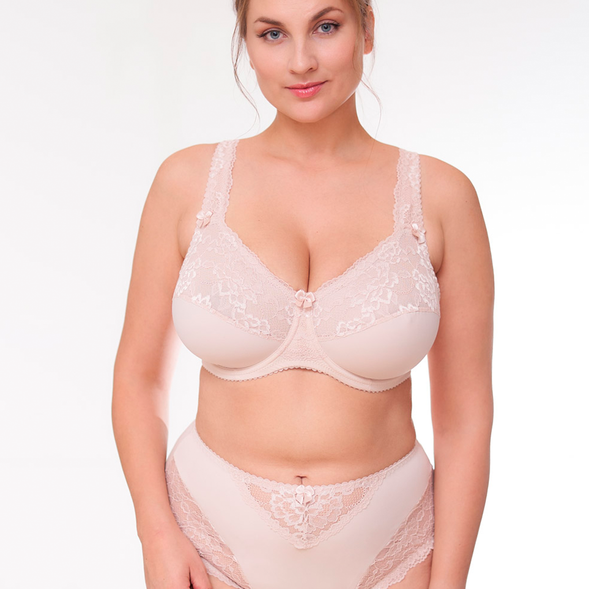 Plaisir Beate midi trusse, beige - 144 - 3 - Silver Peony