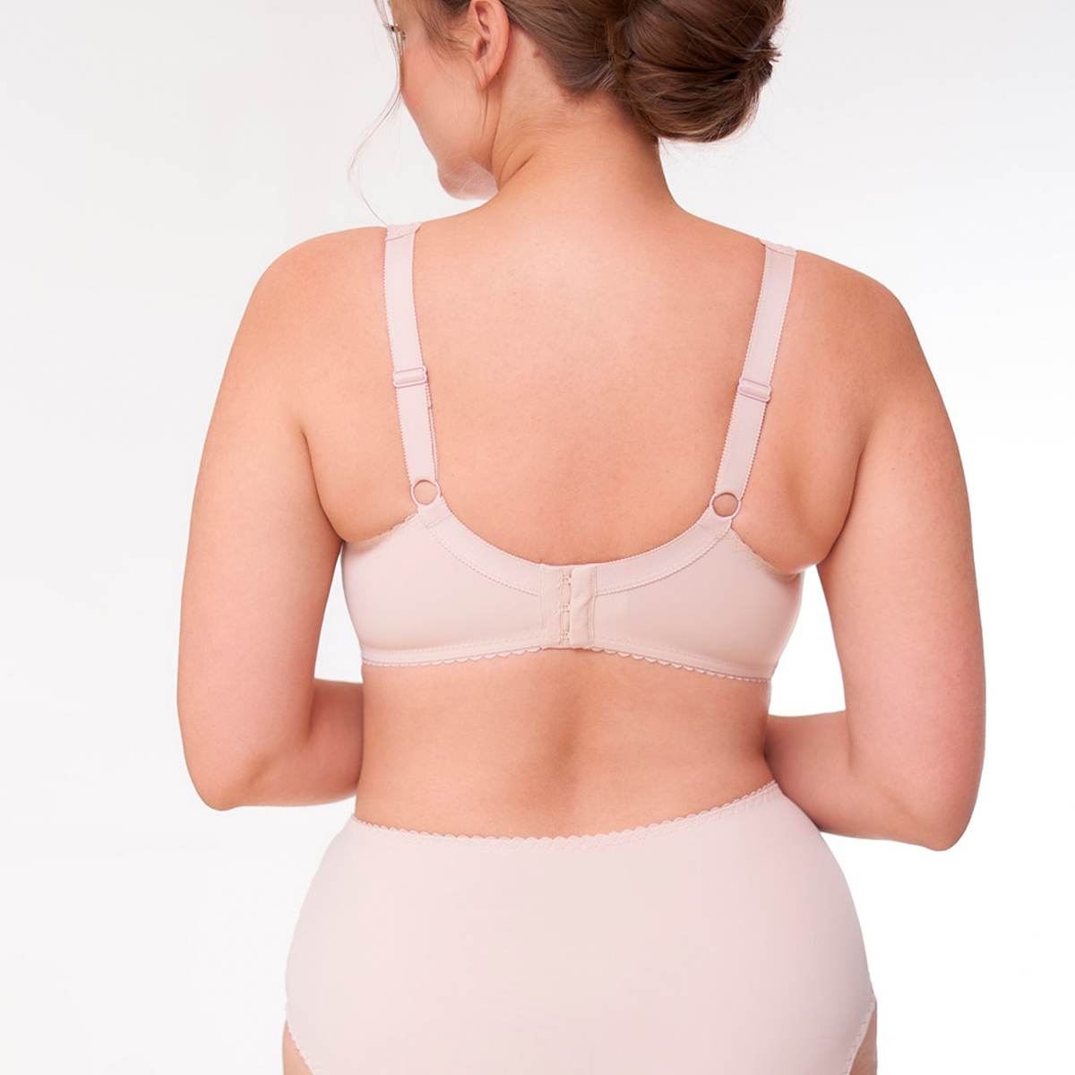 Plaisir Beate Plain BH med bøjle, beige - 619431 - 3 - Silver Peony