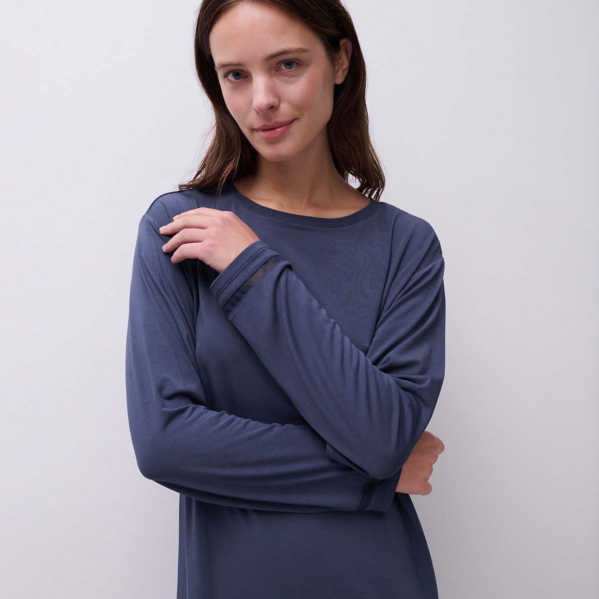 Chantelle Joe natkjole, blå - C15UW6 - E30 - Blue Carbon