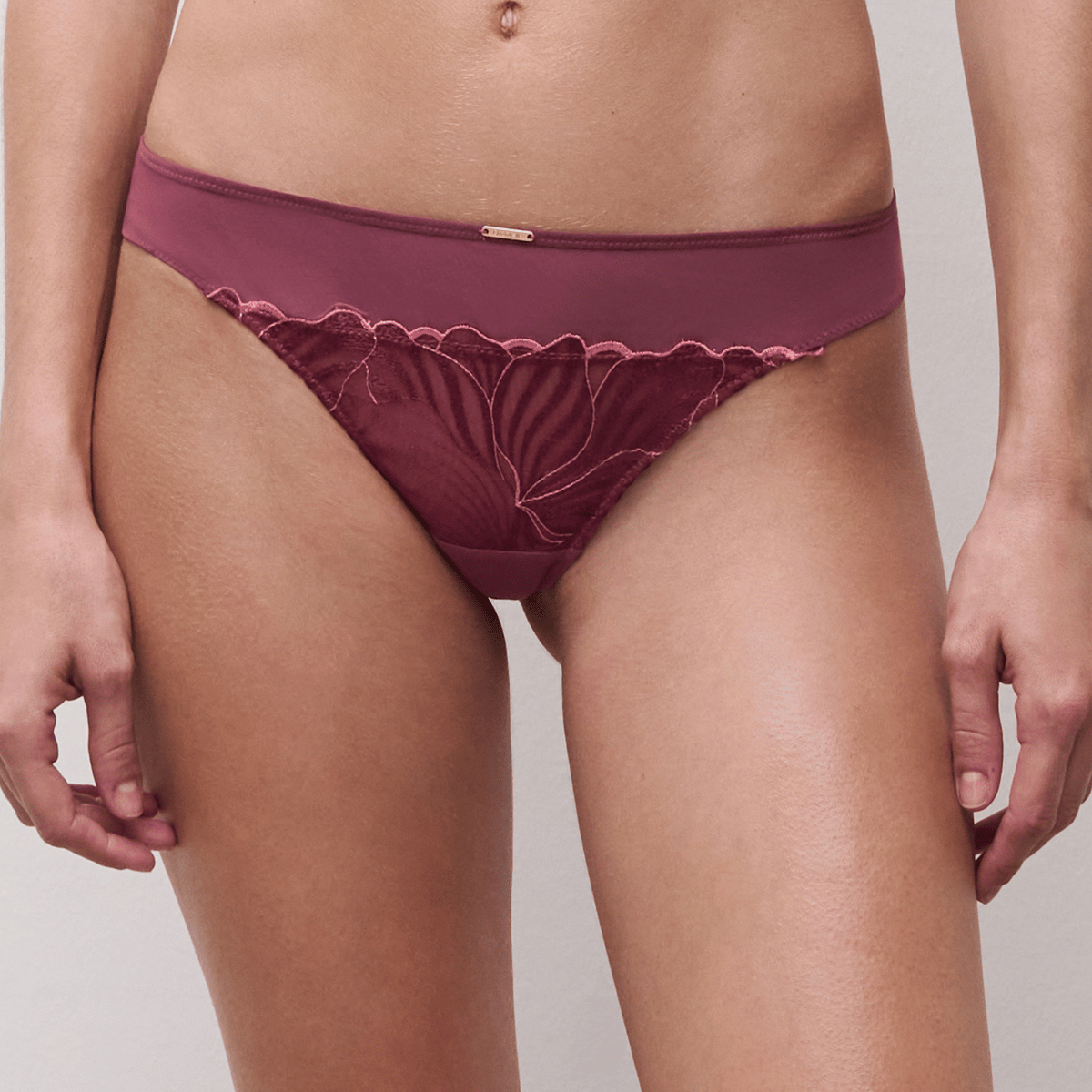 Chantelle Legend tanga trusse, bordeaux - C15YG0 - B02 - Sienna/Guava