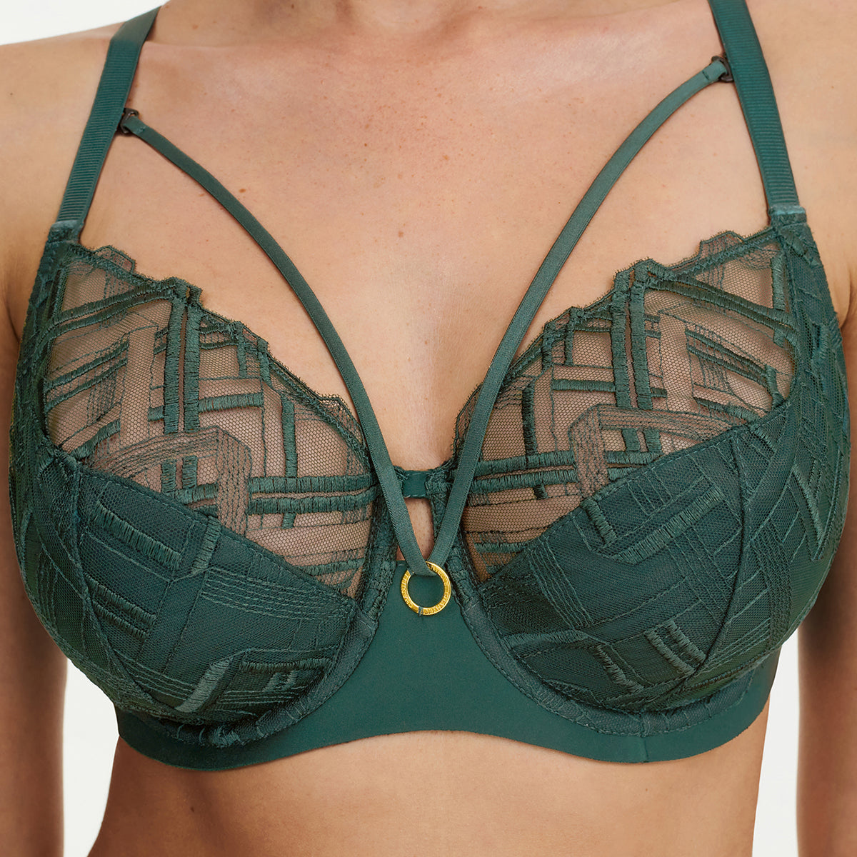 Chantelle Graphic BH med bøjle, grøn - C21S10 - 00R - Empire Green