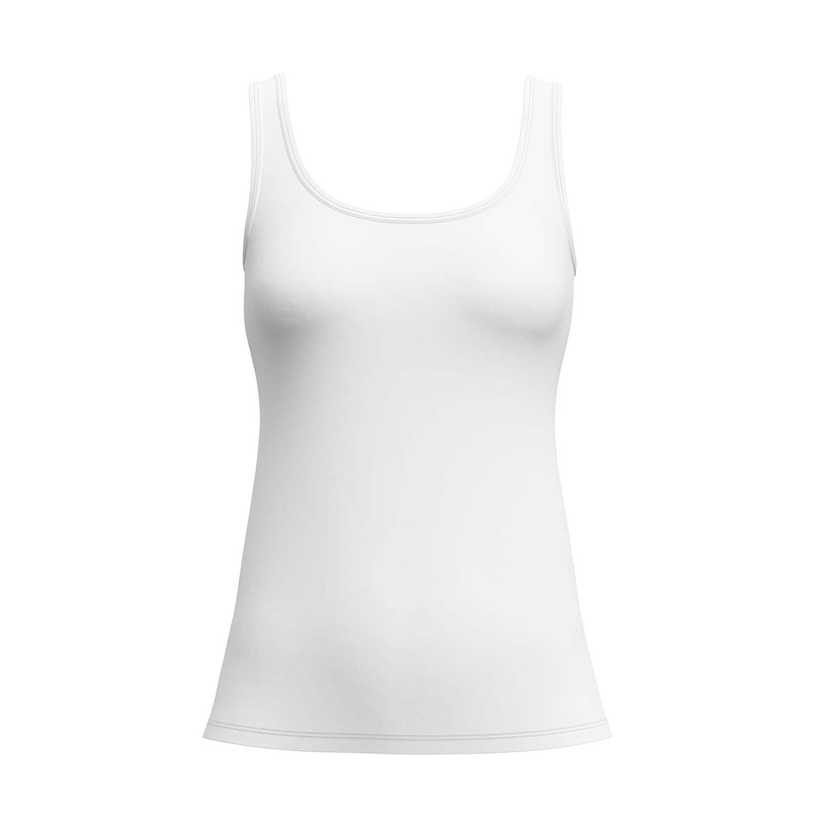 Calida Essential Cotton top, hvid - 12834 - 001 - White
