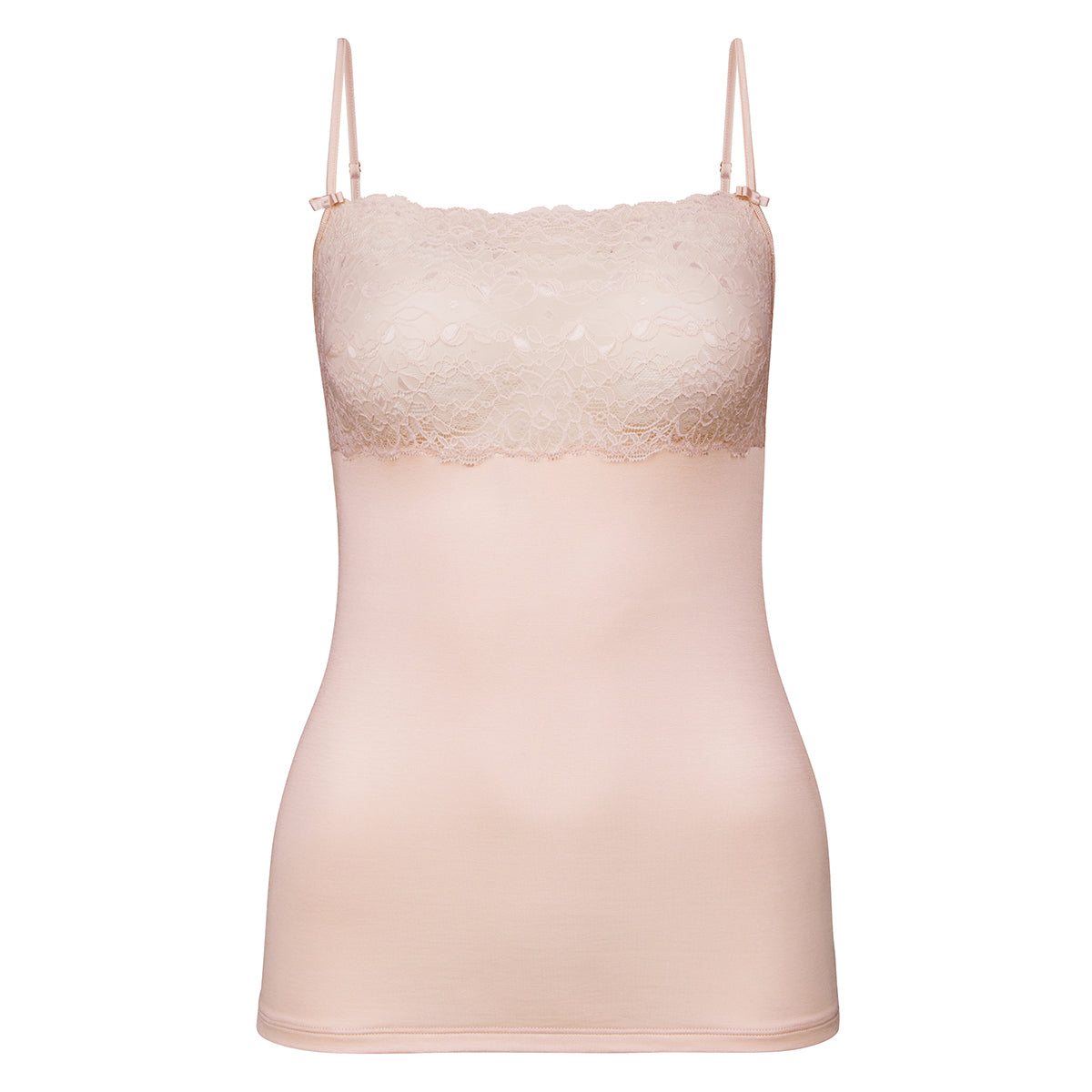 Calida Sensual Secrets Spaghetti top, lyserød - 11531 - 171 - Lace Parfait Pink