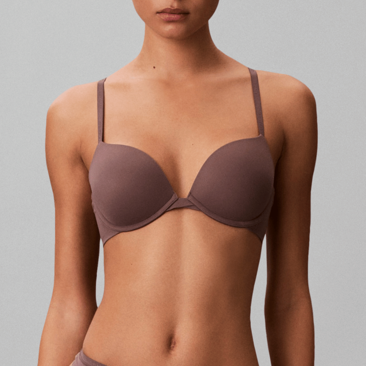 Calvin Klein Perfectly Fit push-up BH, lilla - LV00QF7315 - PJS - Botanical Brown