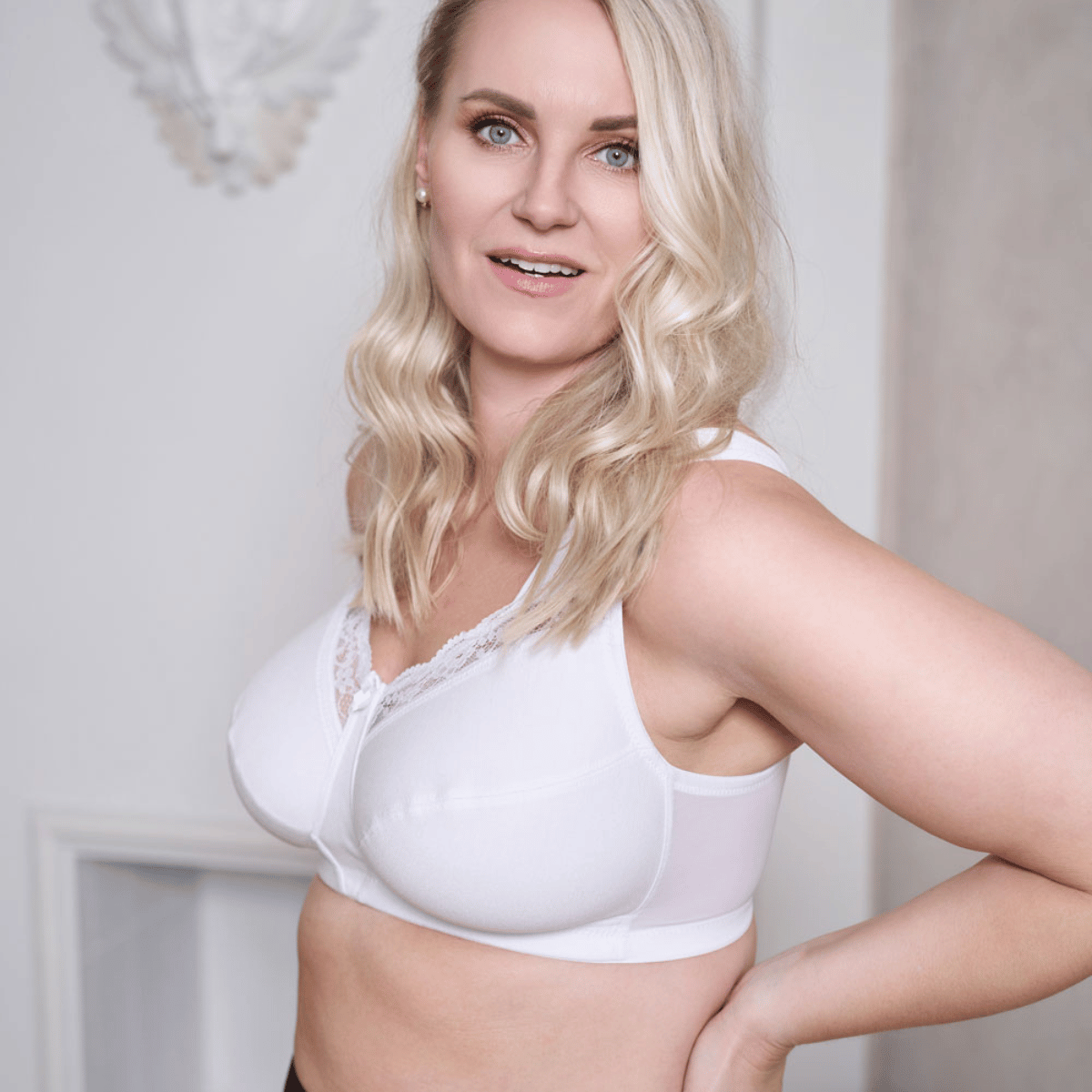 Plaisir Embrace BH uden bøjle, hvid - 999 - 2 - White