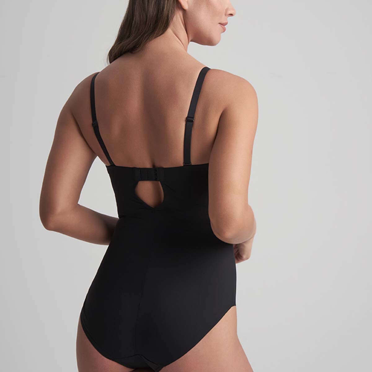 Bye Bra Sculpting Padded Wire bodystocking, sort - SCPBPW - Black - Black