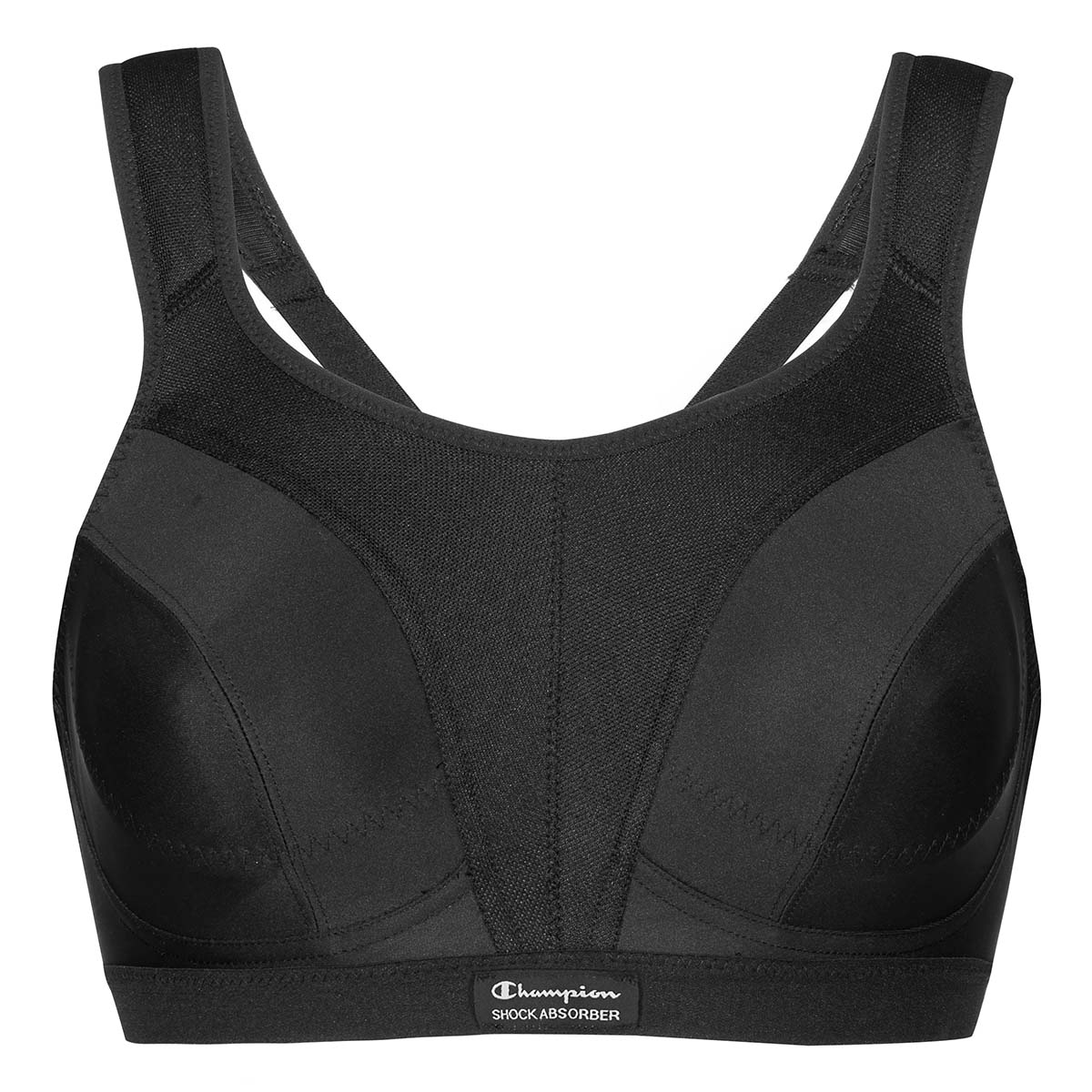 Shock Absorber Active D+ Classic sports BH, sort - U10035 - KK001 - Black