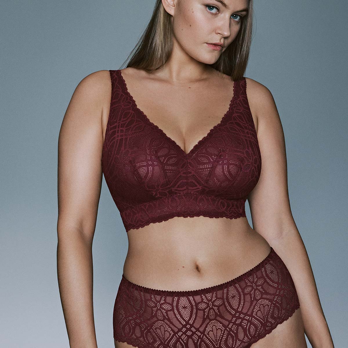 PrimaDonna Salerno bralette BH, bordeaux - 0163536 - EVR - Evening Red