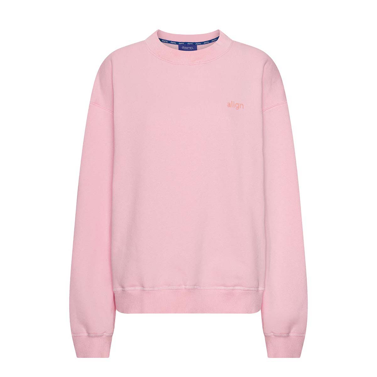 Copenhagen Cartel x Align by Blume sweatshirt, lyserød - 163228 - BLUSH - Blush