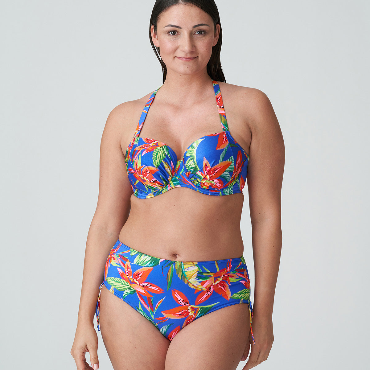 PrimaDonna Latakia bikini top med bøjle, blå - 4011116 - TNF - Tropical Rainforest
