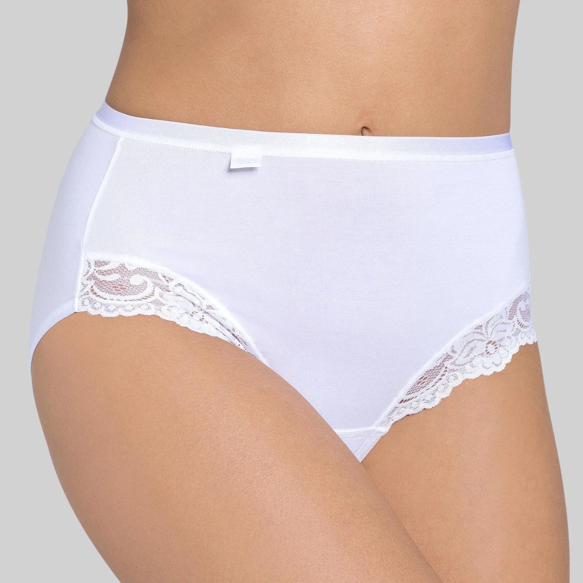 Sloggi Romance maxi trusse, hvid - 10031897 - 0003 - White
