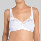 Sloggi Romance Soft BH uden bøjle, hvid - 10031898 - 0003 - White