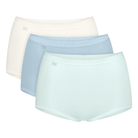 Sloggi Basic+ 3-Pack maxi trusse, multi - 10105593 - M033 - Medium Grey Melange