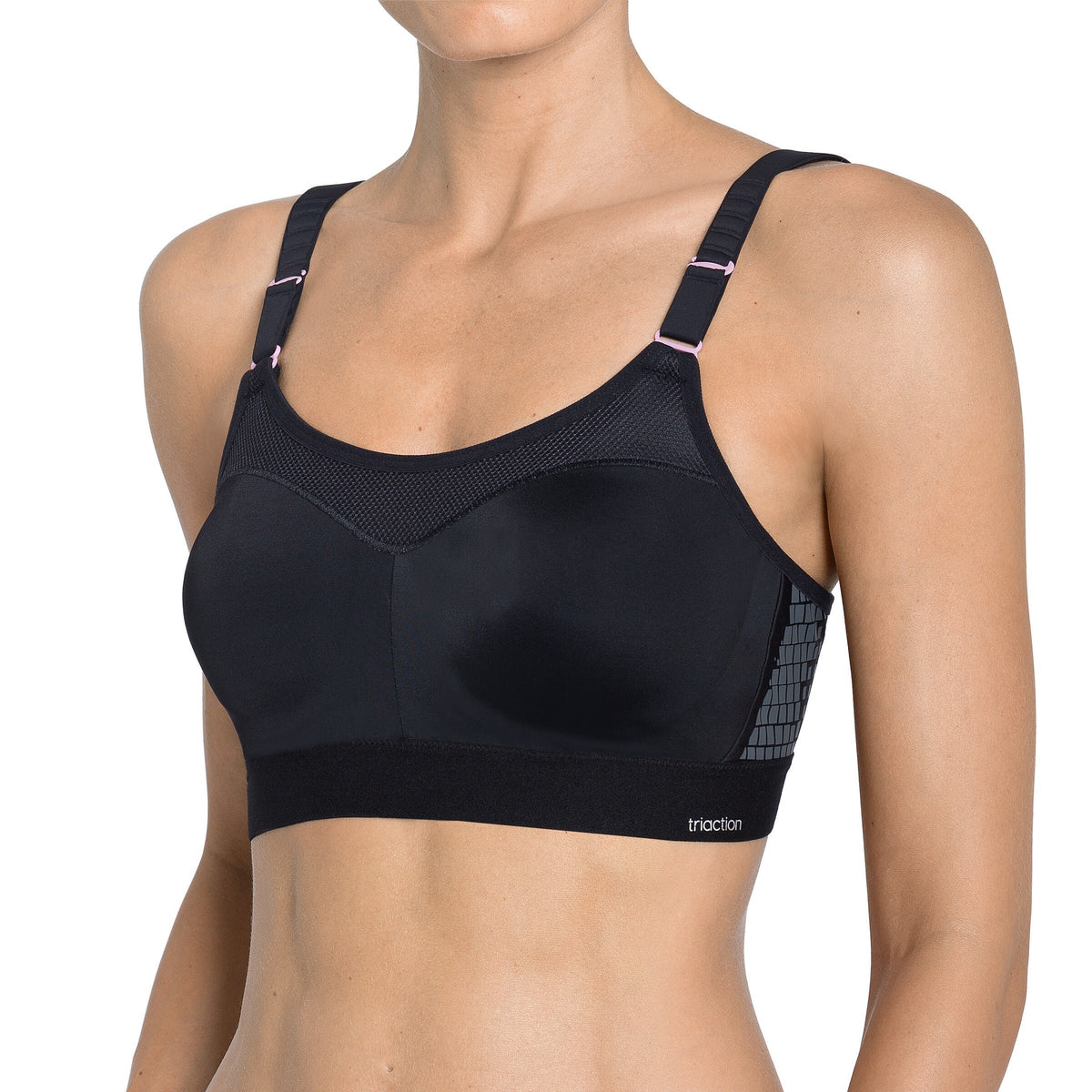 Triumph Triaction Control Lite W01 sports BH, sort - 10165861 - 0004 - Black