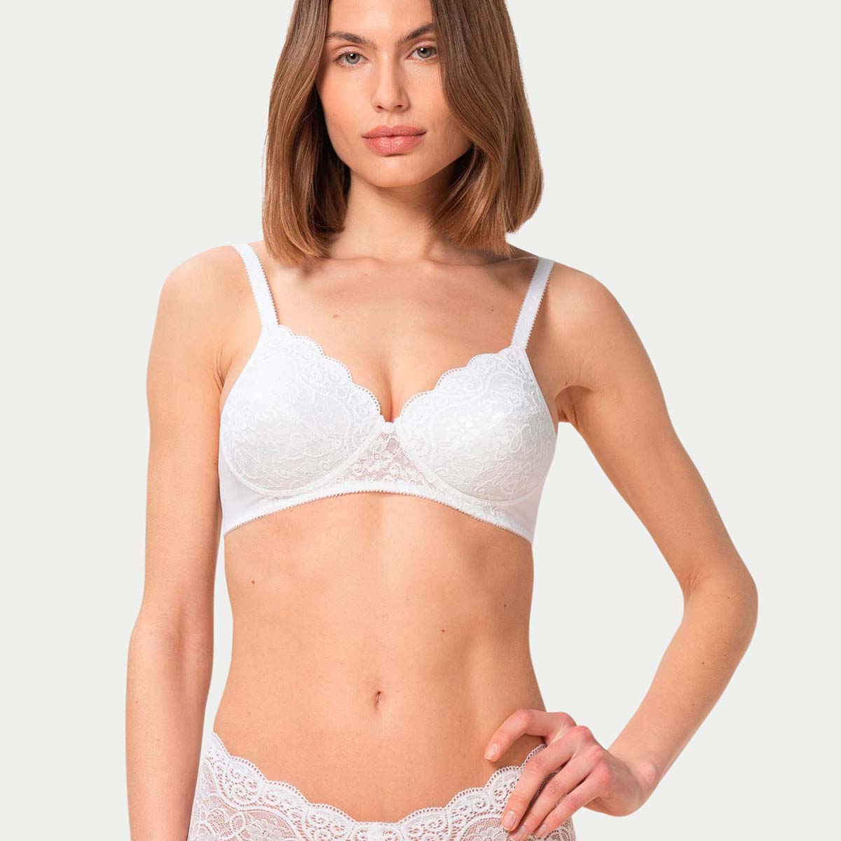 Triumph Amourette 300 P BH uden bøjle, hvid - 10166795 - 0003 - White