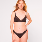 Sloggi GO Ribbed 2-Pack brazilian trusse, sort - 10213152 - 0004 - Black