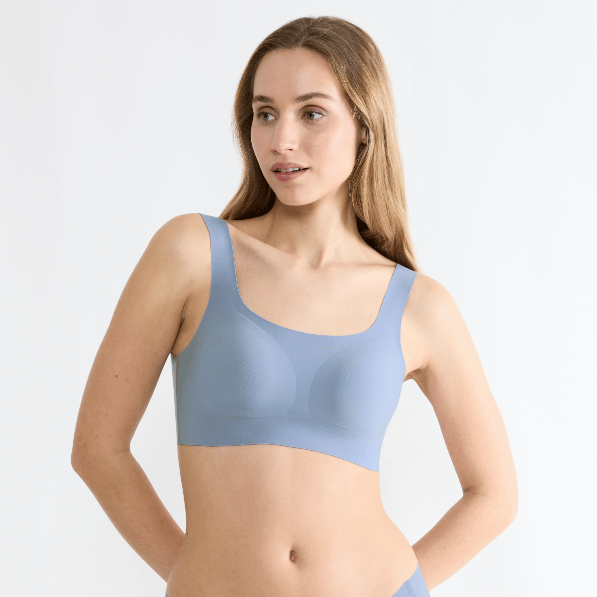 Sloggi Zero Feel 2.0 BH top, blå - 10217786 - 6315 - Chambray