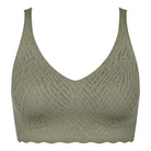 Sloggi Zero Feel Bliss bralette BH, grøn - 10219598 - 00IQ - Moss Green Old