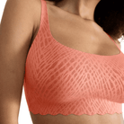 Sloggi Zero Feel Bliss BH top, orange - 10219678 - 3173 - Lovely Apricot