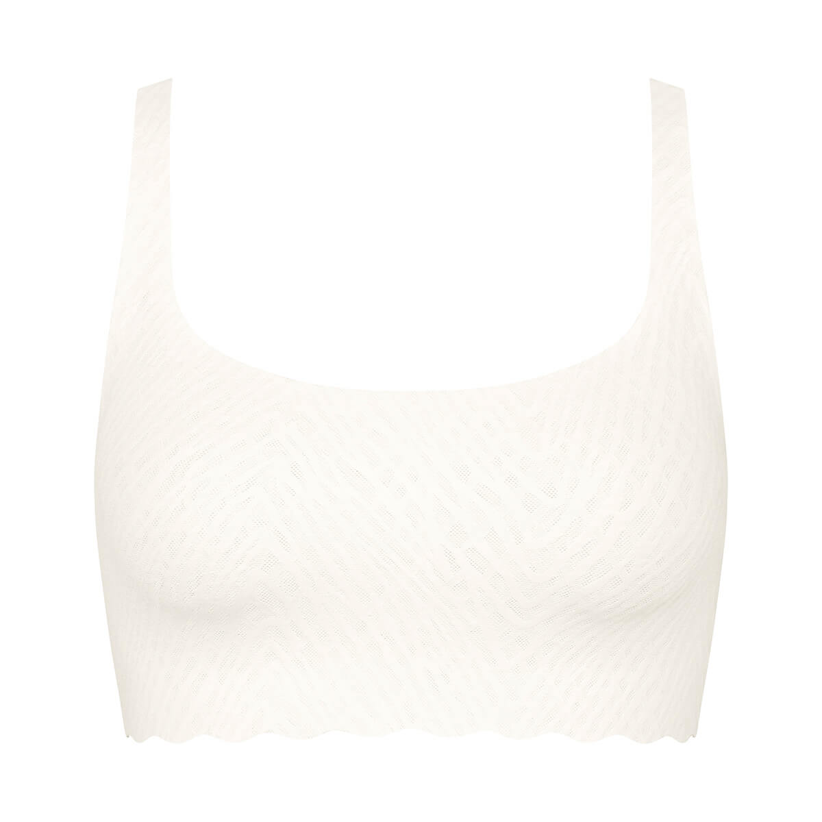 Sloggi Zero Feel Bliss BH top, hvid - 10219678 - 00GZ - Silk White