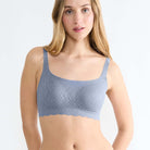 Sloggi Zero Feel Bliss BH top, blå - 10219678 - 00PP - Bluish Gray