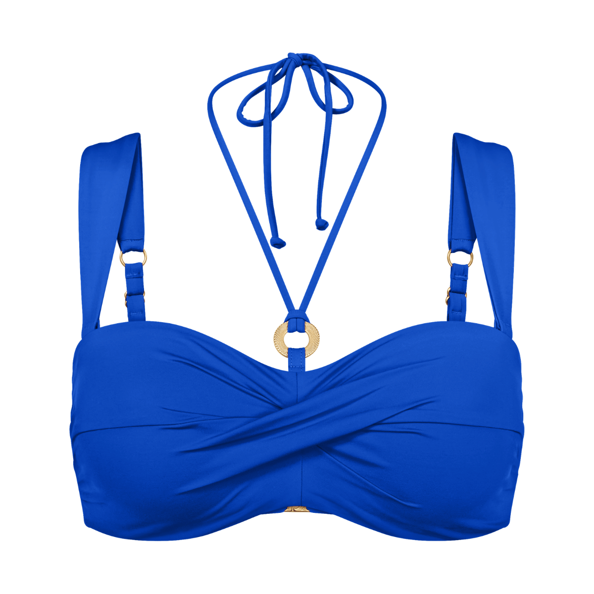 Triumph Summer Twist DP bikini top uden bøjle, blå - 10222253 - 7446 - Racing Blue