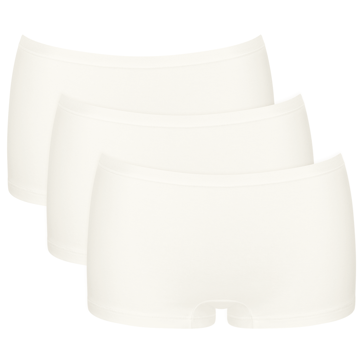 Sloggi Go Daily Cotton 3-pak shorts, hvid - 10222337 - 00GZ - Silk White