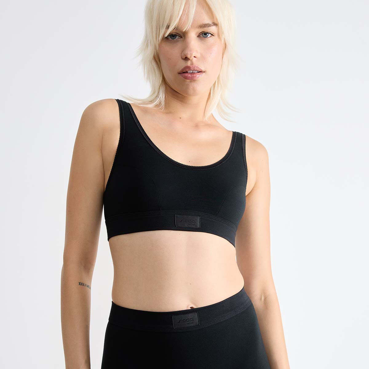 Sloggi Double Comfort BH top, sort - 10222797 - 0004 - Black