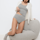 Triumph Beauty Layers maxi trusse, grå - 10225657 - M033 - Medium Grey Melange