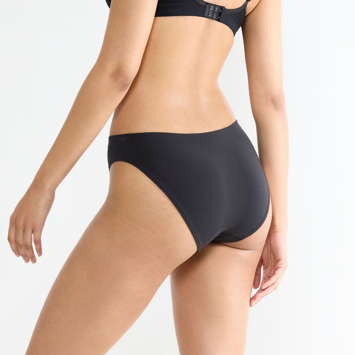 Sloggi Go Sense 2-pak tai trusse, sort - 10225668 - 0004 - Sort