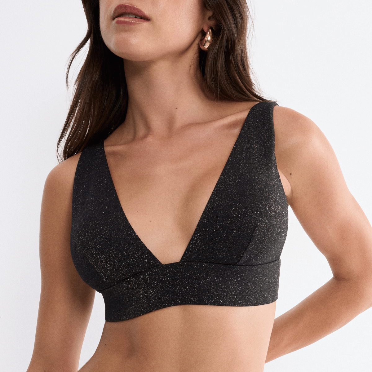 Triumph Summer Sunset P bikini top uden bøjle, sort - 10226510 - 0004 - Black