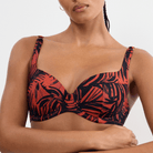 Triumph Summer Palm WP bikini top med bøjle, orange - 10226614 - M004 - Brown