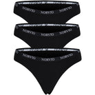 Norvig 3-Pack g-streng, sort - N1150 - SORT - Black